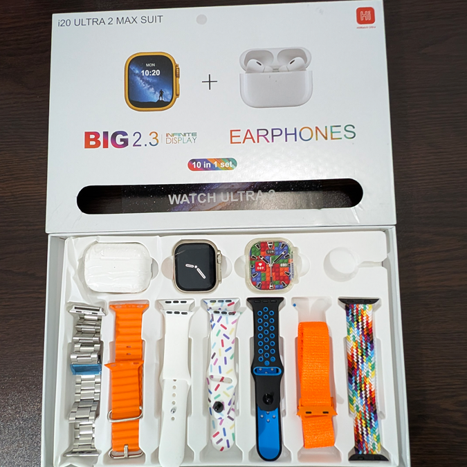 I20 Ultra Max Suit Smart Watch 2.3" HD Big Screen